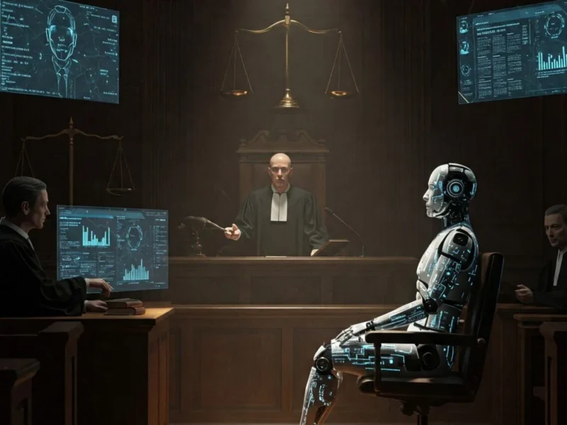 Intelligenza artificiale e giustizia: simboli di bilancia e tecnologia